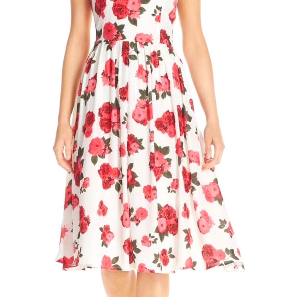 BB Dakota Helene Floral Crepe Dress